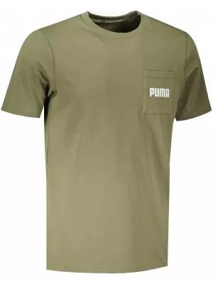 Tricou pentru bărbați PUMA MODERN BASIC POCKET TEE MUŞCHI VERDE ÎNCHIS