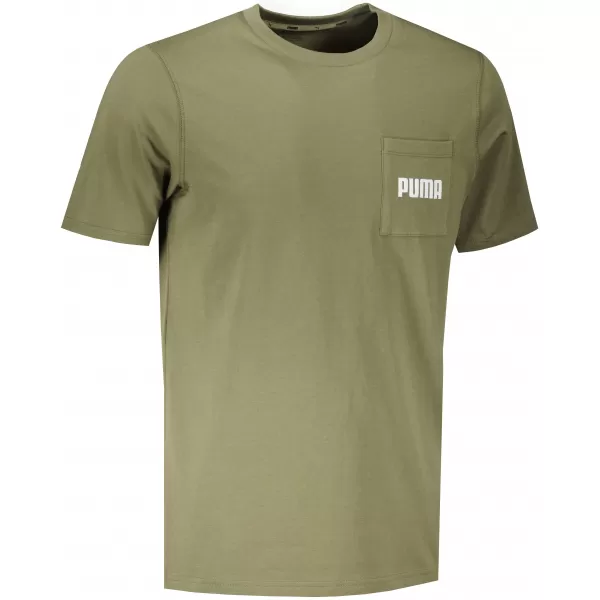  Tricou pentru bărbați PUMA MODERN BASIC POCKET TEE MUŞCHI VERDE ÎNCHIS 