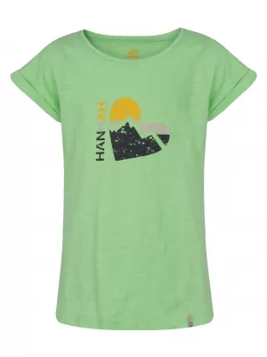 Tricou pentru copii HANNAH KAIA JR VERDE PARADIS