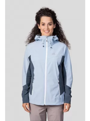 Jachetă softshell de damă HANNAH PULLA CEAȚĂ ALBASTRĂ/ARDEZIE ÎNTUNECATĂ