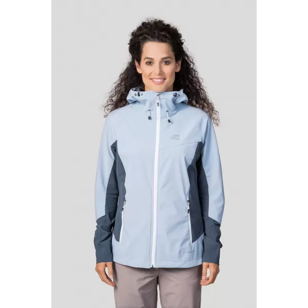  Jachetă softshell de damă HANNAH PULLA CEAȚĂ ALBASTRĂ/ARDEZIE ÎNTUNECATĂ 