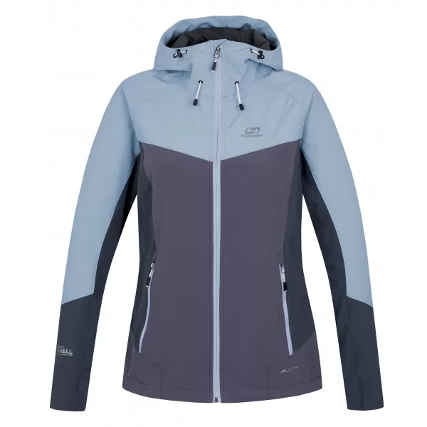  Jachetă softshell de damă HANNAH PULLA CEAȚĂ ALBASTRĂ/RECHIN 