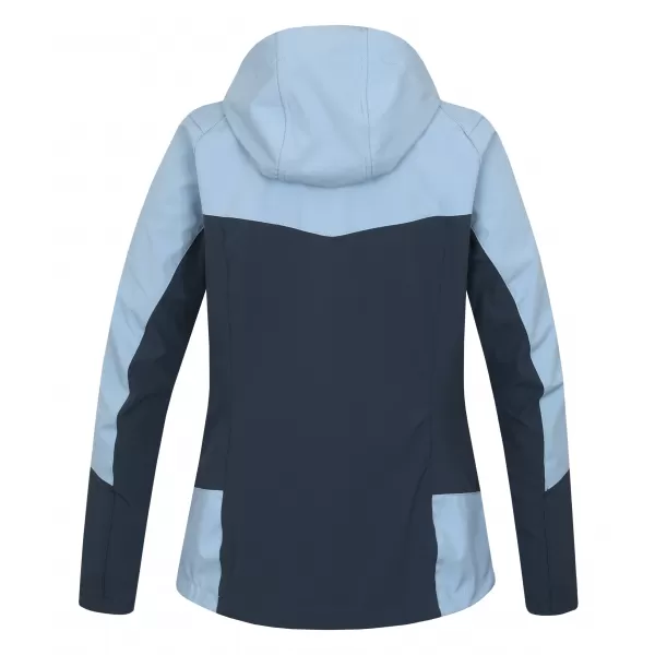  Jachetă softshell de damă HANNAH PULLA CEAȚĂ ALBASTRĂ/ARDEZIE ÎNTUNECATĂ 