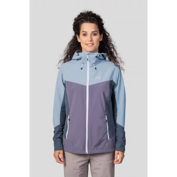  Jachetă softshell de damă HANNAH PULLA CEAȚĂ ALBASTRĂ/RECHIN 