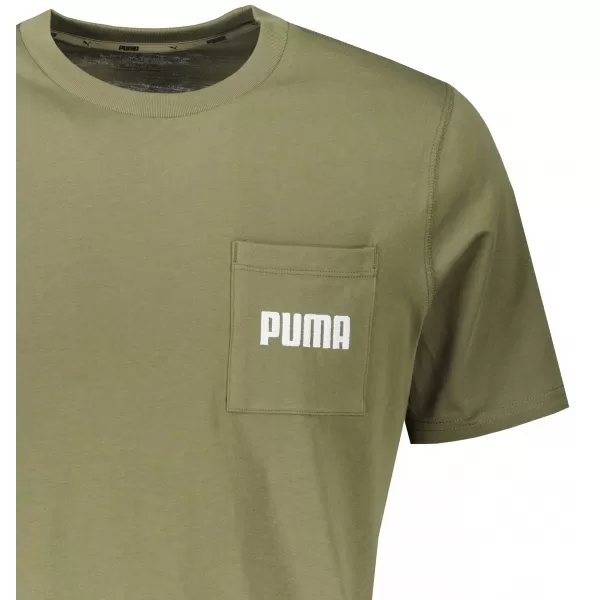  Tricou pentru bărbați PUMA MODERN BASIC POCKET TEE MUŞCHI VERDE ÎNCHIS 