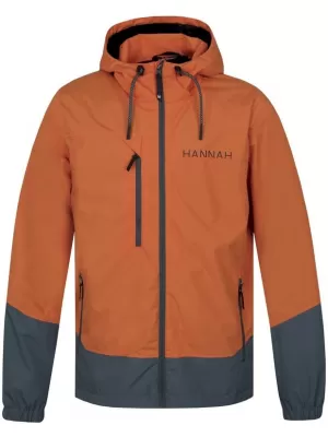 Jachetă pentru bărbați HANNAH STRIDER PORTOCALIU ARS/VERDE BALSAM