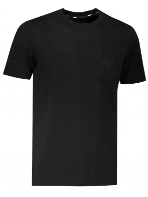 Tricou pentru bărbați PUMA MODERN BASIC POCKET TEE PUMA NEGRU