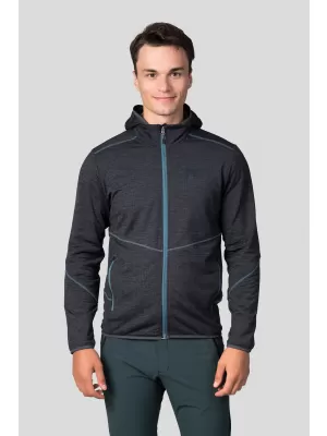 Hanorac pentru bărbați HANNAH DAMAR HOODY GRI ÎNCHIS MEL