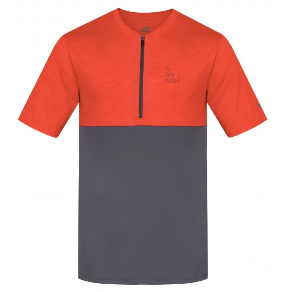  Tricou pentru bărbați HANNAH SANVI ROȘII CHERRY MEL/ASFALT 