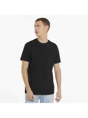 Tricou pentru bărbați PUMA MODERN BASIC POCKET TEE PUMA NEGRU
