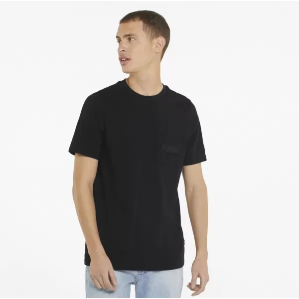  Tricou pentru bărbați PUMA MODERN BASIC POCKET TEE PUMA NEGRU 