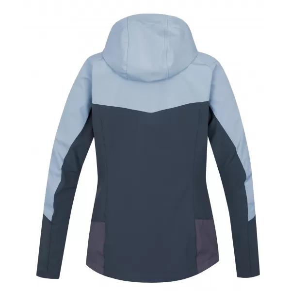  Jachetă softshell de damă HANNAH PULLA CEAȚĂ ALBASTRĂ/RECHIN 