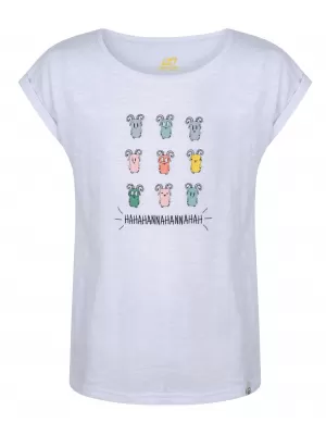 Tricou pentru copii HANNAH KAIA JR ALB