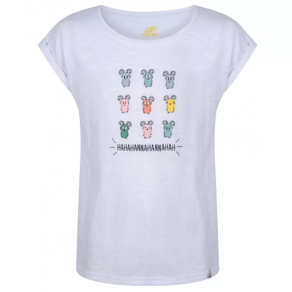  Tricou pentru copii HANNAH KAIA JR ALB 