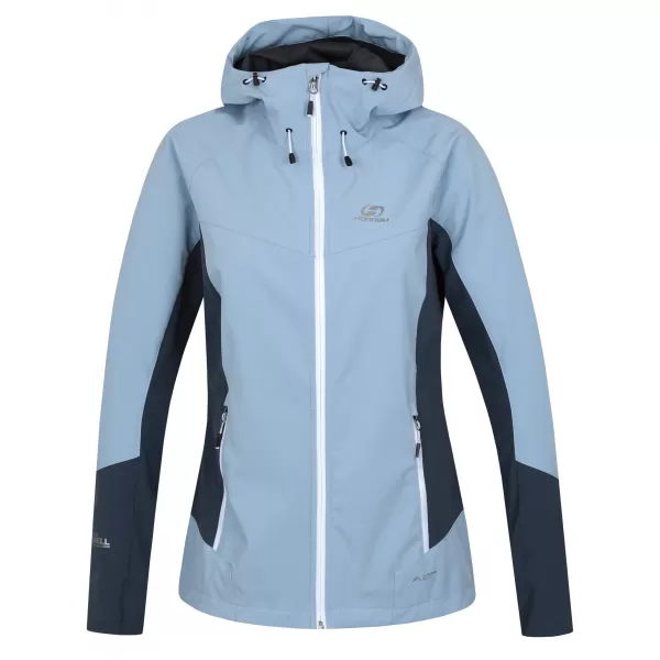  Jachetă softshell de damă HANNAH PULLA CEAȚĂ ALBASTRĂ/ARDEZIE ÎNTUNECATĂ 