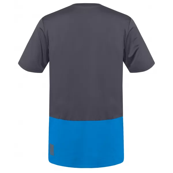  Tricou pentru bărbați HANNAH SANVI ASFALT/ ALBASTRU FRANCEZ MEL 