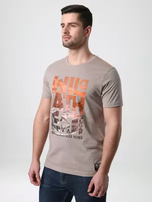 Tricou pentru bărbați LOAP BOLT MARO/GRI