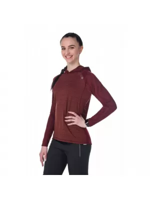 Hanorac sport de damă KILPI AILEEN-W RL0310KI ROȘU ÎNCHIS