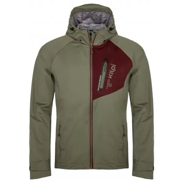  Jachetă softshell pentru bărbați KILPI BELTRA-M RM0103KI KAKI 