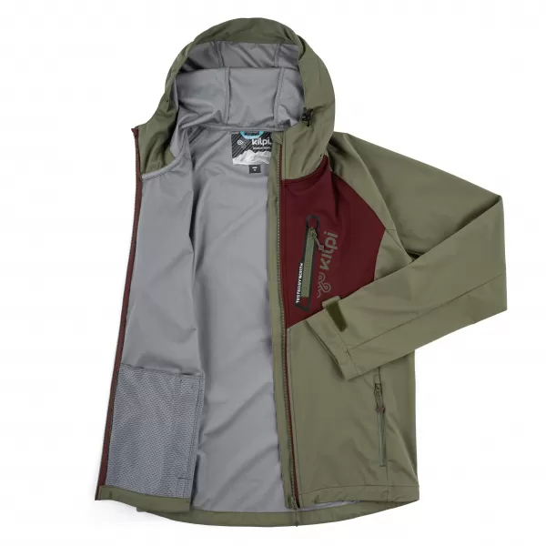  Jachetă softshell pentru bărbați KILPI BELTRA-M RM0103KI KAKI 