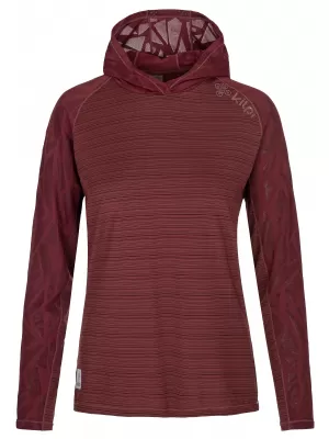Hanorac sport de damă KILPI AILEEN-W RL0310KI ROȘU ÎNCHIS
