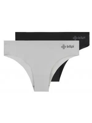 Chiloți de damă pachet de 2 KILPI 2P NELIA-W RL0222KI GRI DESCHIS/NEGRU