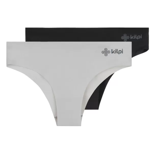  Chiloți de damă pachet de 2 KILPI 2P NELIA-W RL0222KI GRI DESCHIS/NEGRU 