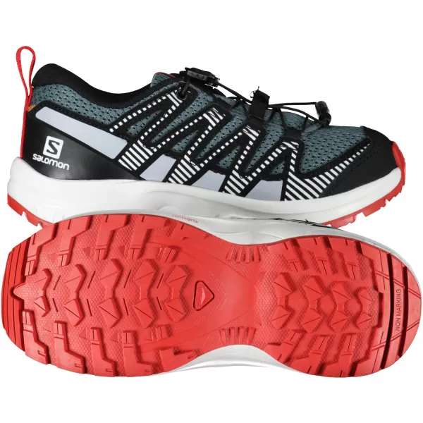  Pantofi pentru copii SALOMON XA PRO V8 J L41613700 GRI/ALBASTRU/ROSU 