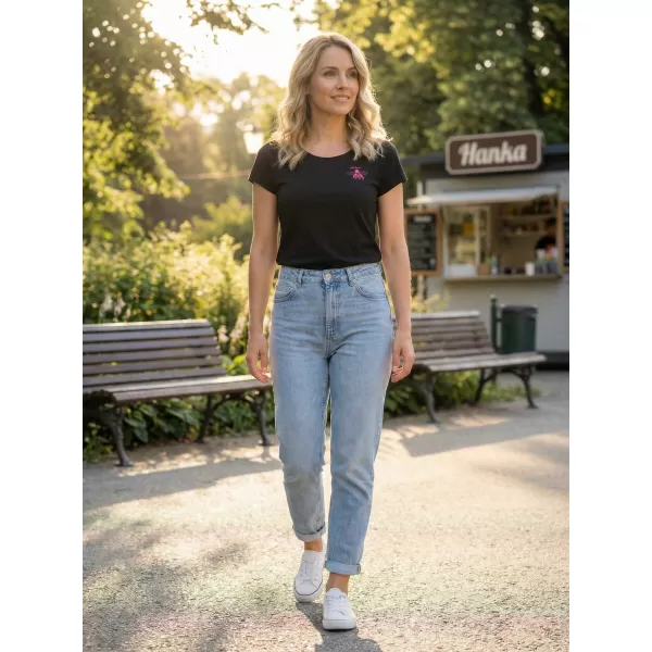  Tricou pentru femei ALTISPORT ALW153122 NEGRU ROZ 