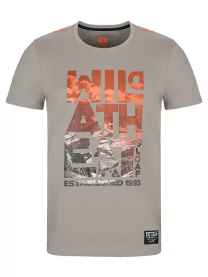 Tricou pentru bărbați LOAP BOLT MARO/GRI
