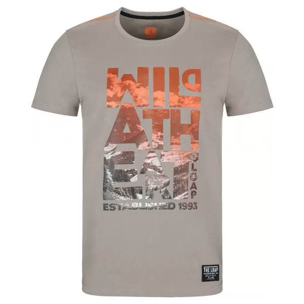  Tricou pentru bărbați LOAP BOLT MARO/GRI 