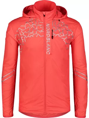 Jachetă pentru bărbați NORDBLANC WELL-BEING NBSJM7602 NEON CORAL DE FOC