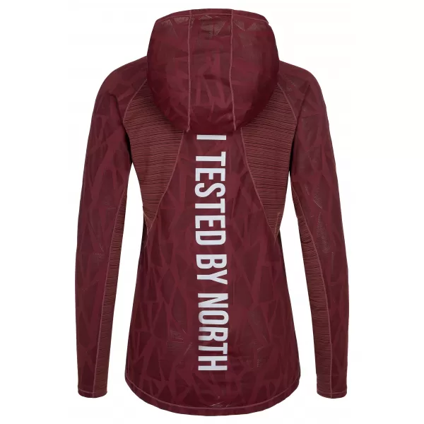  Hanorac sport de damă KILPI AILEEN-W RL0310KI ROȘU ÎNCHIS 