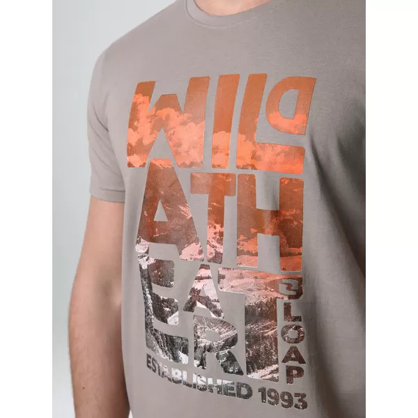  Tricou pentru bărbați LOAP BOLT MARO/GRI 