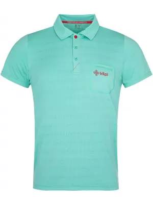Tricou pentru bărbați cu guler KILPI GIVRY-M RM0304KI TURCOAZ