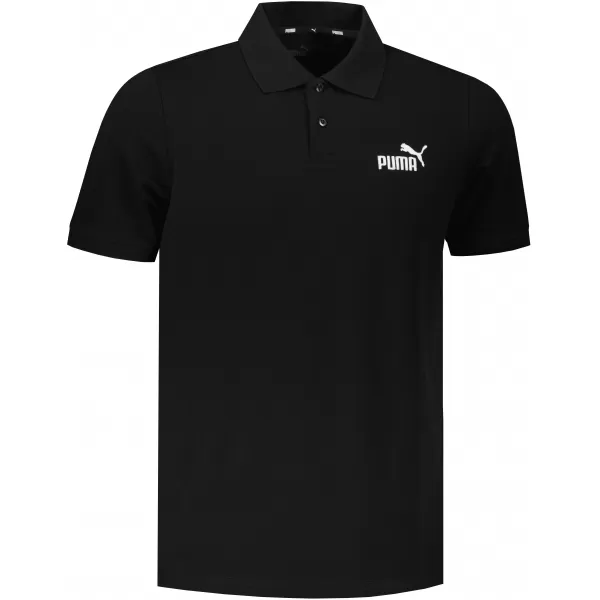  Tricou pentru bărbați cu guler PUMA ESS PIQUE POLO 586674-01 NEGRU 