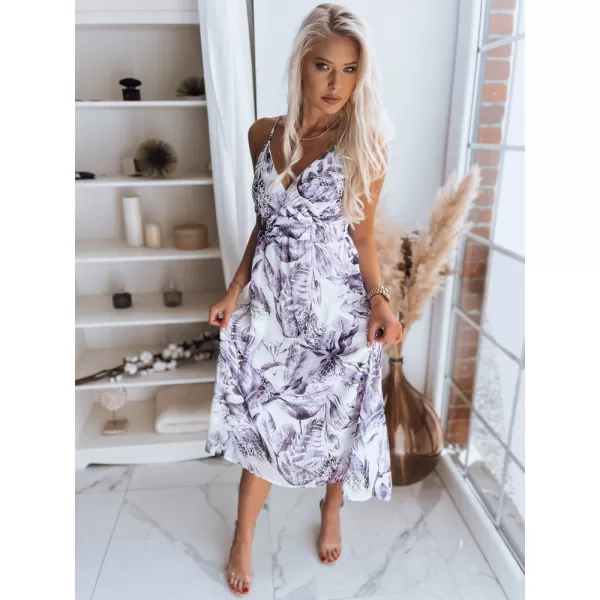  Rochie DSTREET CHANTELE EY1823z ALB -VIOLET 