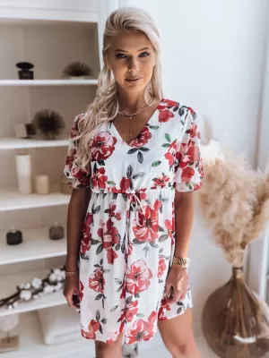 Rochie DSTREET CLAIRE II EY1866z ALB -RED