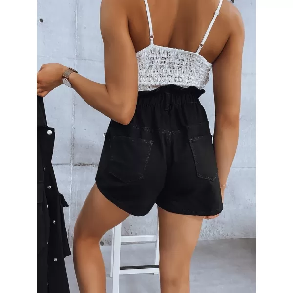  Pantaloni scurți pentru doamne DSTREET SY0227 NEGRU 
