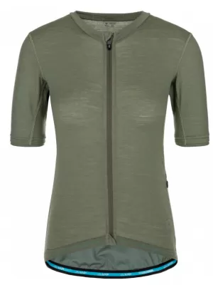 Tricou de ciclism pentru femei KILPI MEARIL-W RL0324KI KAKI