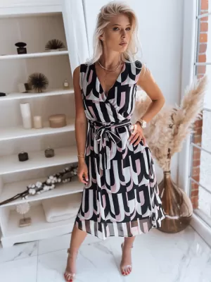 Rochie DSTREET BALI EY1902z ALB -NEGRU
