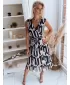 Rochie DSTREET BALI EY1902z ALB -NEGRU