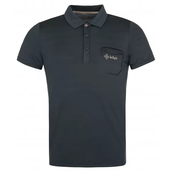 Tricou pentru bărbați cu guler KILPI GIVRY-M RM0304KI GRI 