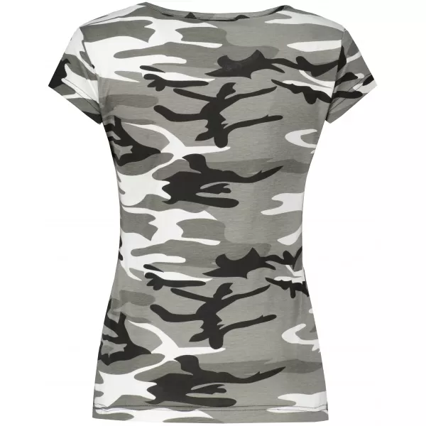  Tricou pentru femei ALTISPORT ALW002C122 CAMO GRI/ROZ 