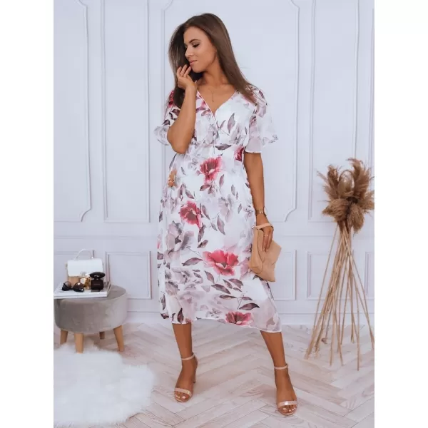  Rochie DSTREET EY1776 ALB/ROZ 