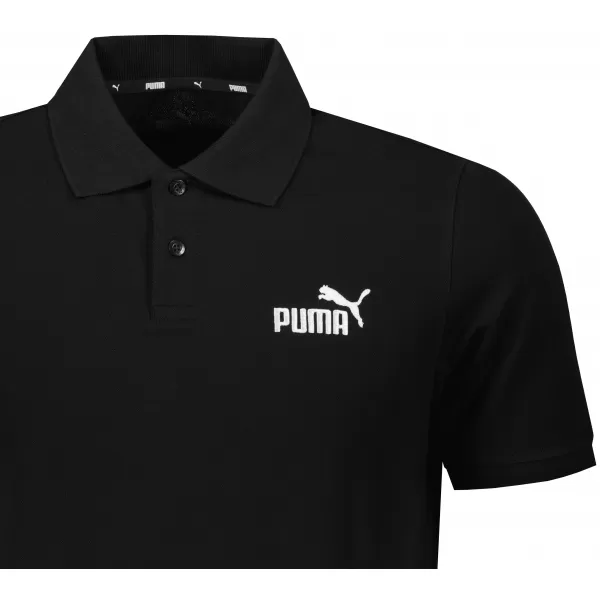  Tricou pentru bărbați cu guler PUMA ESS PIQUE POLO 586674-01 NEGRU 