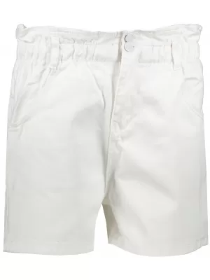 Pantaloni scurți pentru doamne DSTREET SY0228 ALB