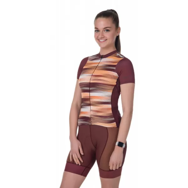  Tricou de ciclism pentru femei KILPI MOATE-W RL0325KI ROȘU ÎNCHIS 