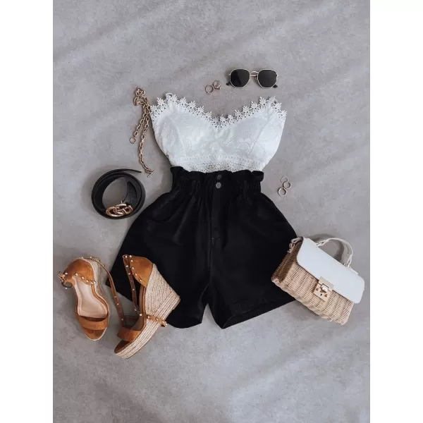  Pantaloni scurți pentru doamne DSTREET SY0227 NEGRU 