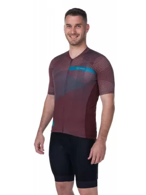 Tricou de ciclism pentru bărbați KILPI NERITO-M RM0310KI ROȘU ÎNCHIS